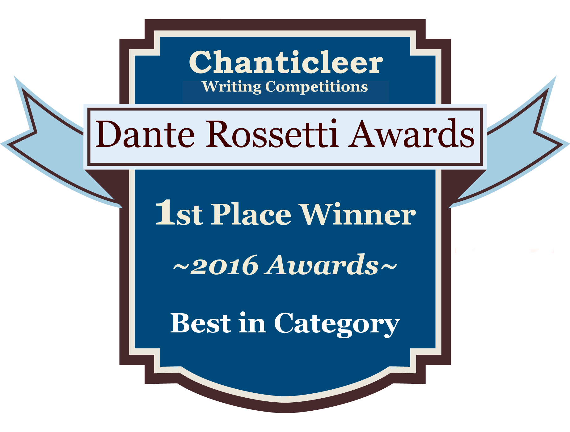 2016 Dante Rossetti First Place Award 2016 Dante Rossetti First Place Award